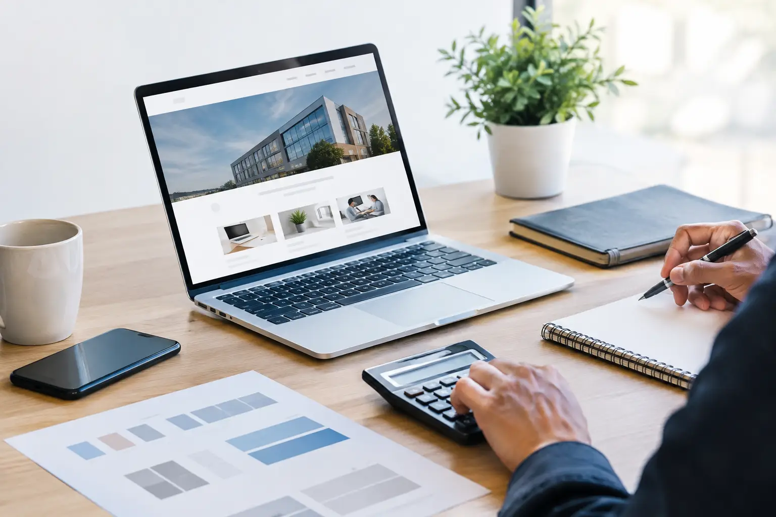 Presupuesto página web profesional bien planteado