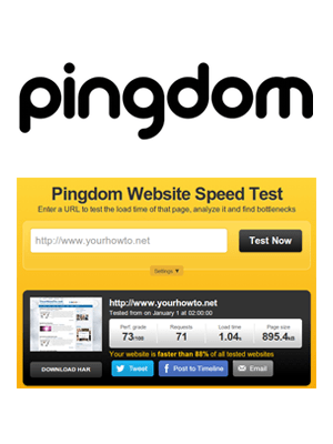 Prueba de velocidad sitio web Pingdom